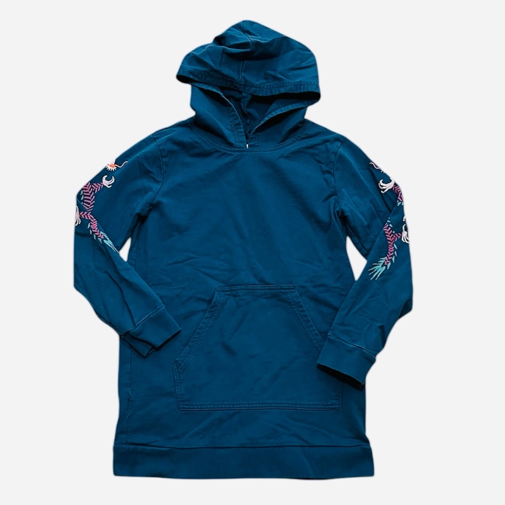 Tea Collection 10 long hooded sweatshirt dragon print kangaroo pocket